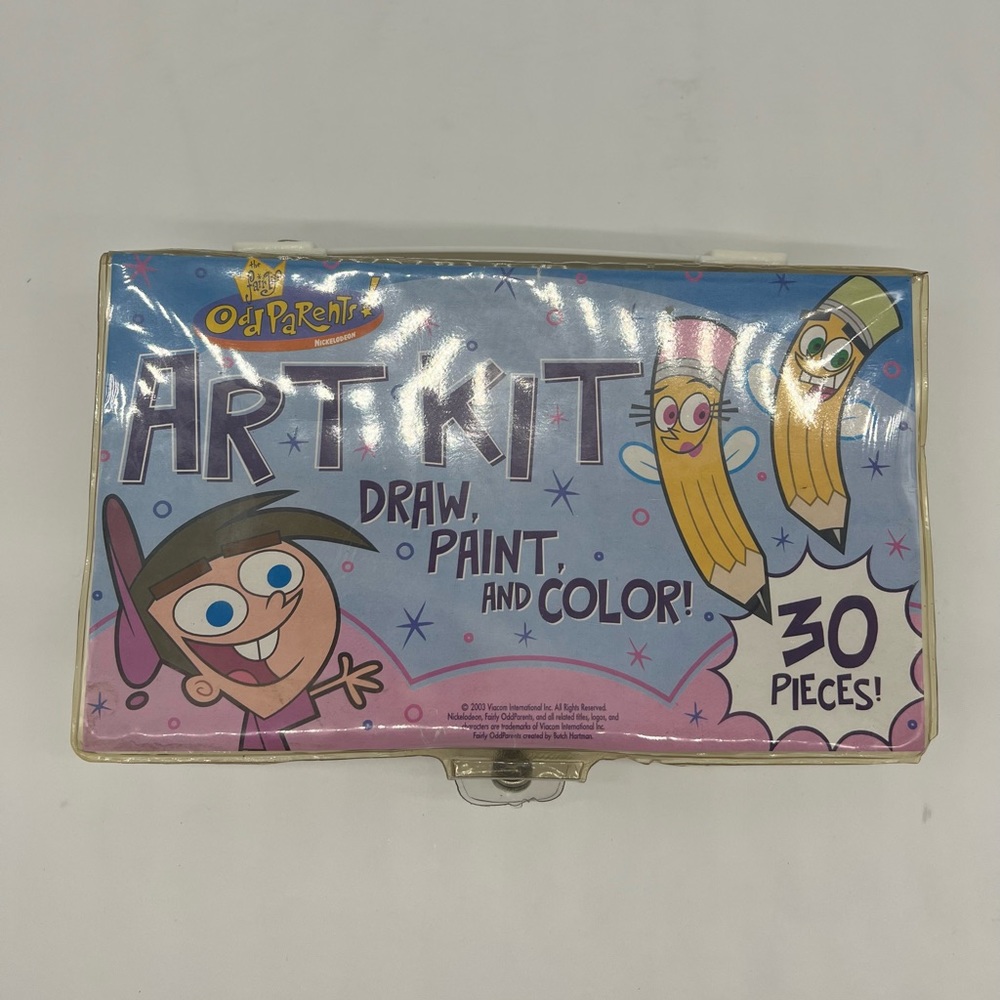 Nickelodeon The Fairy Odd Parents Art Kit Draw Paint And Color 30 Pieces
